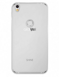 Funda Gel Silicona Liso Transparente para Alcatel Shine Lite