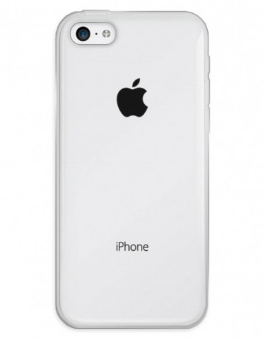 Funda Gel Silicona Liso Transparente para Apple iPhone 5C
