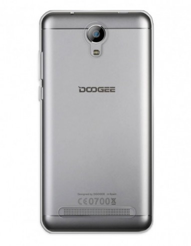 Funda Gel Silicona Liso Transparente para Doogee X7 Pro