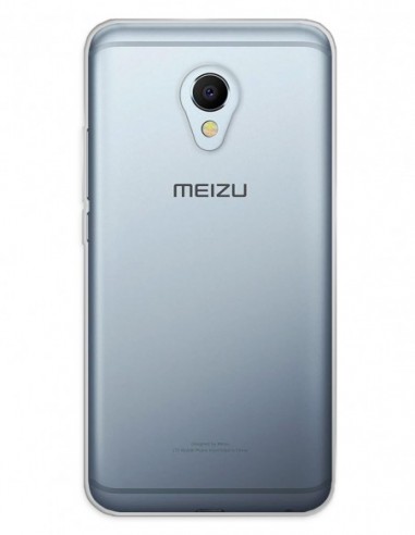 Funda Gel Silicona Liso Transparente para Meizu MX6