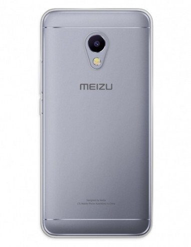 Funda Gel Silicona Liso Transparente para Meizu M5S