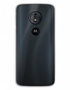 Funda Gel Silicona Liso Transparente para Motorola Moto G6 Play