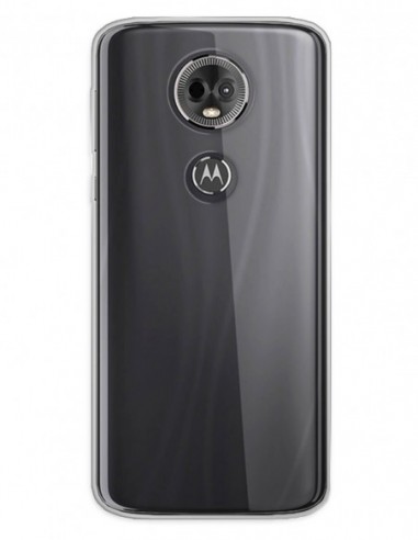 Funda Gel Silicona Liso Transparente para Motorola Moto E5 Plus