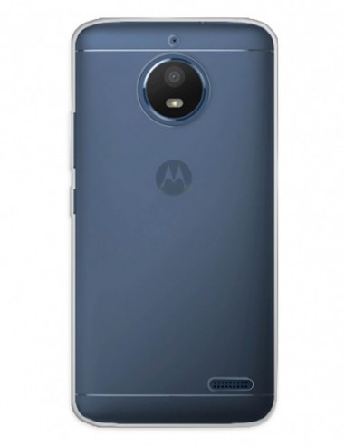 Funda Gel Silicona Liso Transparente para Motorola Moto E4