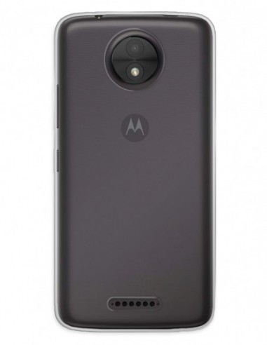 Funda Gel Silicona Liso Transparente para Motorola Moto C