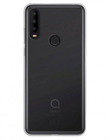 Funda Gel Silicona Liso Transparente para Alcatel 3X (2019)