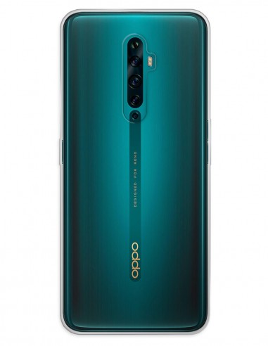 Funda Gel Silicona Liso Transparente para Oppo Reno 2Z