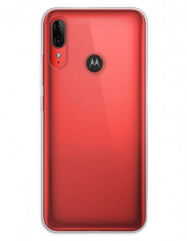 Funda Gel Silicona Liso Transparente para Motorola Moto E6 Plus