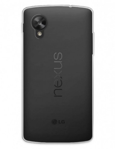 Funda Funda Gel Silicona Liso Transparente para Lg Nexus 5