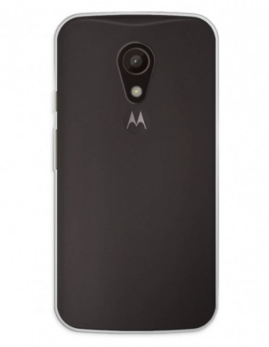 Funda Funda Gel Silicona Liso Transparente para Motorola Moto G2