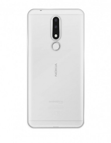 Funda Funda Gel Silicona Liso Transparente para Nokia Lumia 3.1 Plus