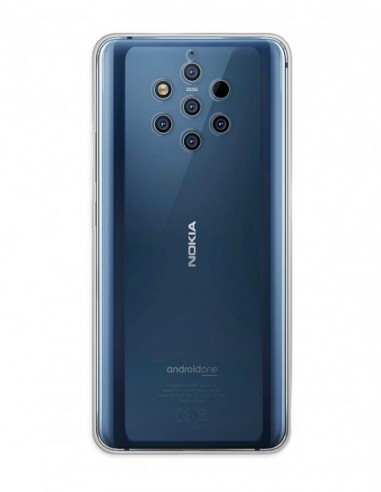 Funda Funda Gel Silicona Liso Transparente para Nokia Lumia 9 Pureview