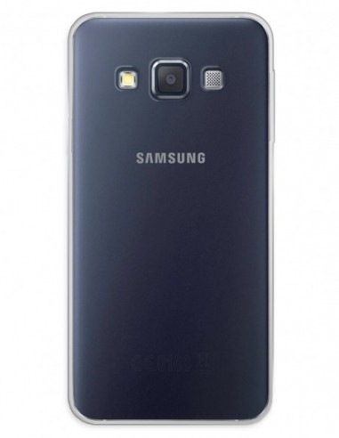 Funda Funda Gel Silicona Liso Transparente para Samsung Galaxy A3