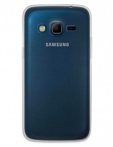 Funda Funda Gel Silicona Liso Transparente para Samsung Galaxy Core 4G