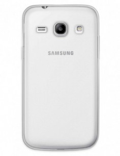 Funda Funda Gel Silicona Liso Transparente para Samsung Galaxy Core Prime