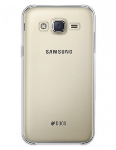 Funda Funda Gel Silicona Liso Transparente para Samsung Galaxy J7