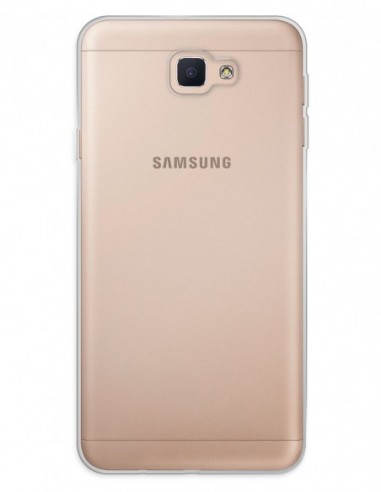 Funda Funda Gel Silicona Liso Transparente para Samsung Galaxy J7 Prime