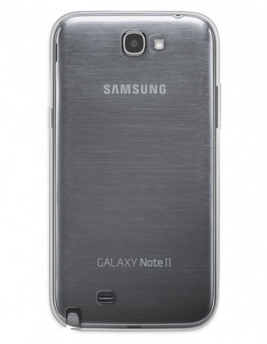 Funda Funda Gel Silicona Liso Transparente para Samsung Galaxy Note 2
