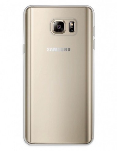 Funda Funda Gel Silicona Liso Transparente para Samsung Galaxy Note 5