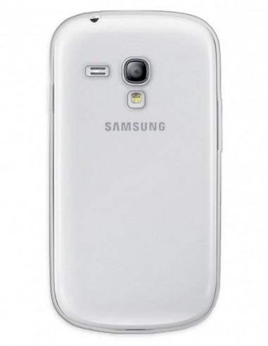 Funda Funda Gel Silicona Liso Transparente para Samsung Galaxy S3 Mini
