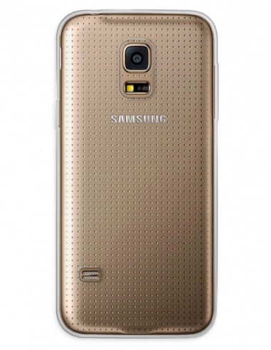 Funda Funda Gel Silicona Liso Transparente para Samsung Galaxy S5 Mini