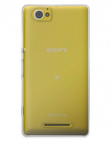 Funda Funda Gel Silicona Liso Transparente para Sony Xperia M