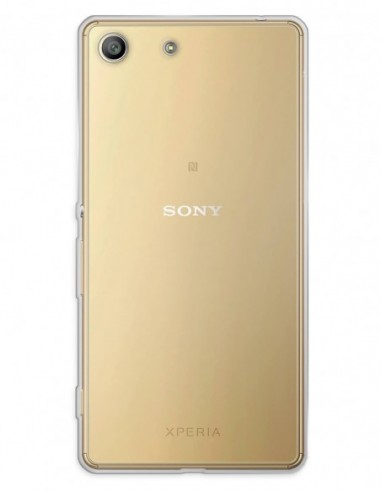 Funda Funda Gel Silicona Liso Transparente para Sony Xperia M5