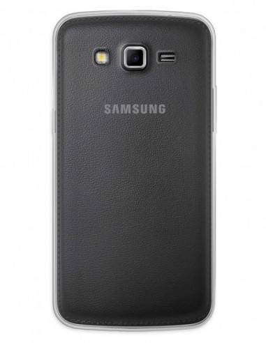 Funda Funda Gel Silicona Liso Transparente para Samsung Galaxy Grand 2