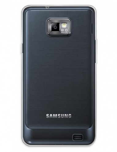 Funda Funda Gel Silicona Liso Transparente para Samsung Galaxy S2