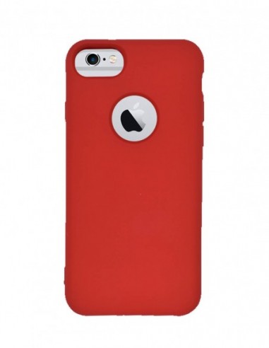 Funda Silicona Suave tipo Apple Roja para Apple iPhone 6S