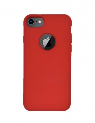 Funda Silicona Suave tipo Apple Roja para Apple iPhone 7