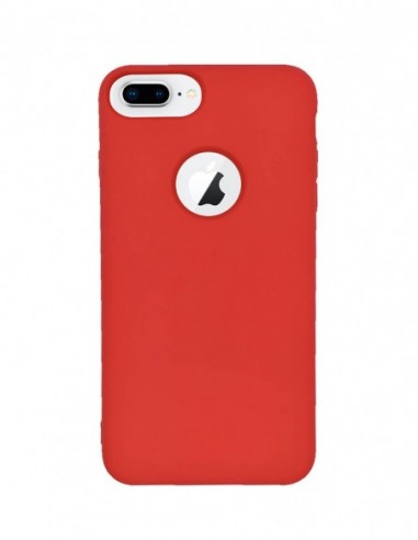 Funda Silicona Suave tipo Apple Roja para Apple iPhone 7 Plus