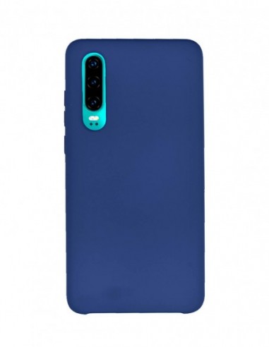 Funda Silicona Suave tipo Apple Azul para Huawei P30