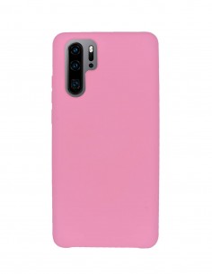 Funda Silicona Suave tipo Apple Rosa Claro para Huawei P30 Pro