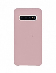 Funda Silicona Suave tipo Apple Rosa Palo para Samsung Galaxy S10