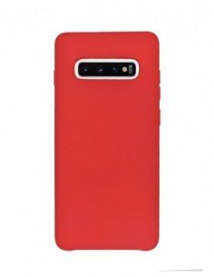 Funda Silicona Suave tipo Apple Roja para Samsung Galaxy S10 Plus