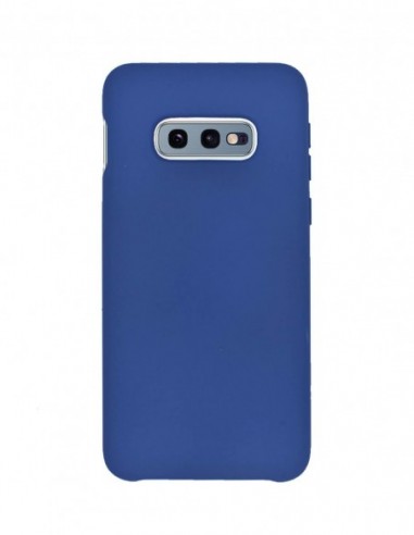 Funda Silicona Suave tipo Apple Azul para Samsung Galaxy S10E
