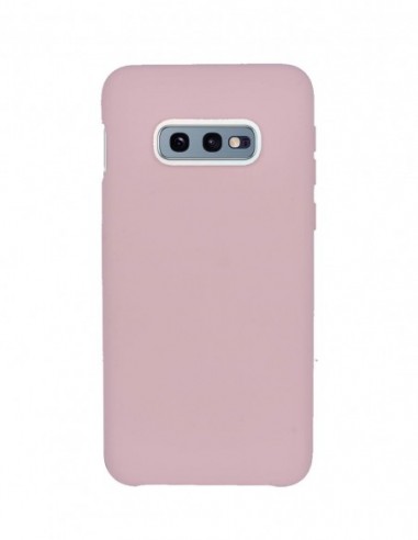 Funda Silicona Suave tipo Apple Rosa Palo para Samsung Galaxy S10E
