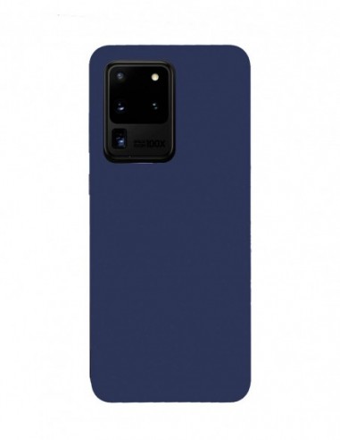 Funda Silicona Suave tipo Apple Azul para Samsung Galaxy S20 Ultra