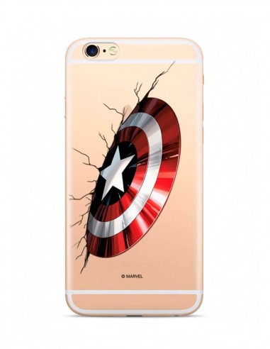 Funda Marvel Capitán América Transparente para Apple iPhone 11