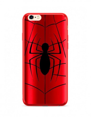 Funda Marvel Spiderman Luxury Chrome Rojo para Apple iPhone 7 Plus