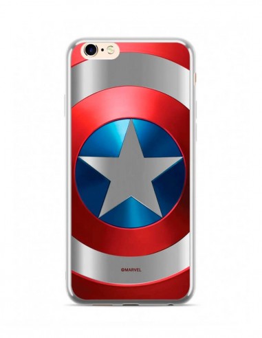 Funda Marvel Capitán América Luxury Chrome Plata para Apple iPhone 6 Plus