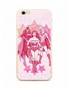 Funda Dc Comics Justice League Purpurina Rosa para Apple iPhone XR