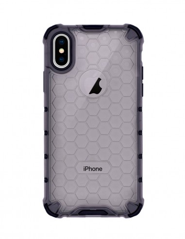 Funda Antigolpes Panal Negro para Apple iPhone XS