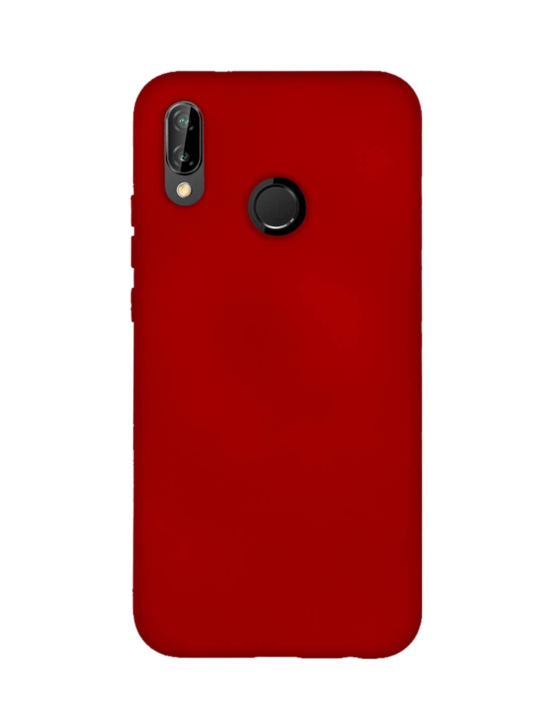 Presta atención a diseñador Florecer Funda Silicona Suave tipo Apple Roja para Huawei P20 Lite