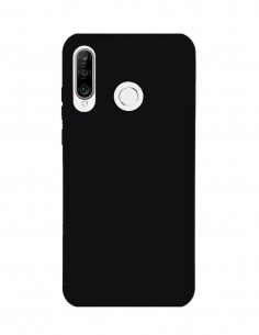 Funda Silicona Suave tipo Apple Negra para Huawei P30 Lite