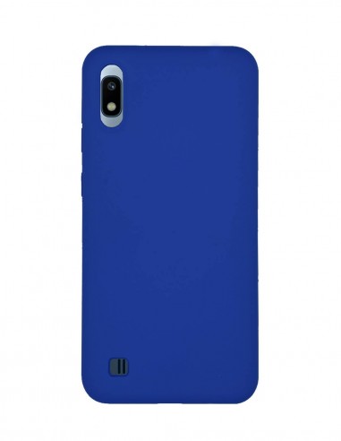 Funda Silicona Suave tipo Apple Azul para Samsung Galaxy A10