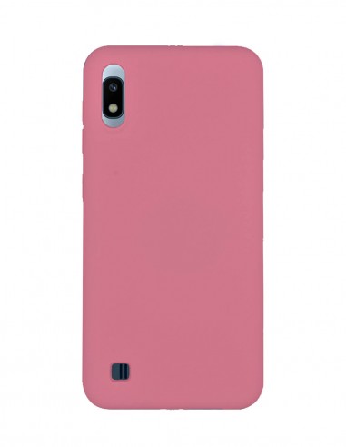 Funda Silicona Suave tipo Apple Rosa Claro para Samsung Galaxy A10