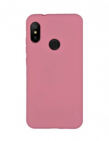 Funda Silicona Suave tipo Apple Rosa Claro para Xiaomi Mi A2 Lite