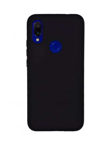 Funda Silicona Suave tipo Apple Negra para Xiaomi Redmi 7